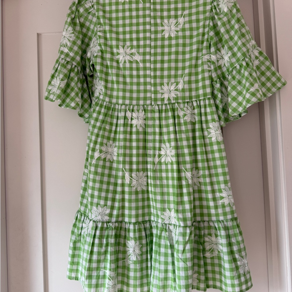 SABO Green Gingham Floral Dress - Picture 4 of 4